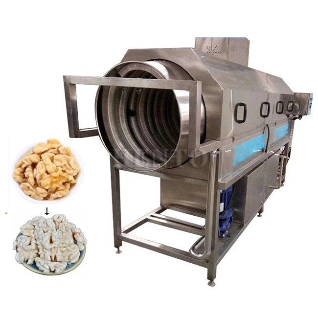 Mesin pembersih walnut jenis drum